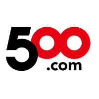 Logo de 500 com (WBAI).