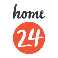 Logo de Home24 (H24).